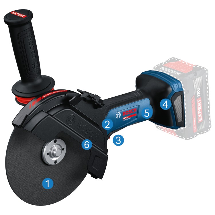 Szlifierka kątowa 180mm Bosch EXPERT EXWS18V-180P