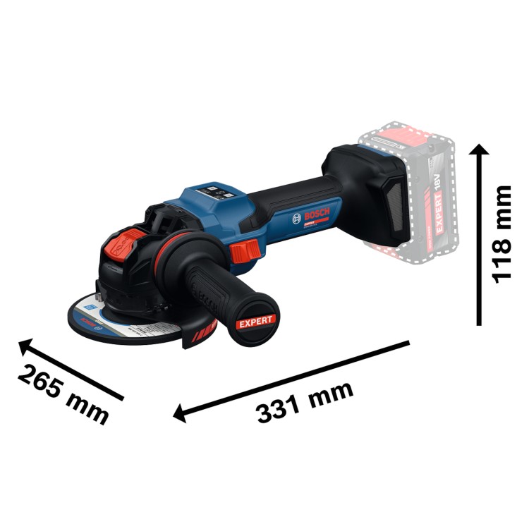 Szlifierka kątowa X-LOCK 18V 125mm 2x8Ah L-Boxx Bosch 06019M6101