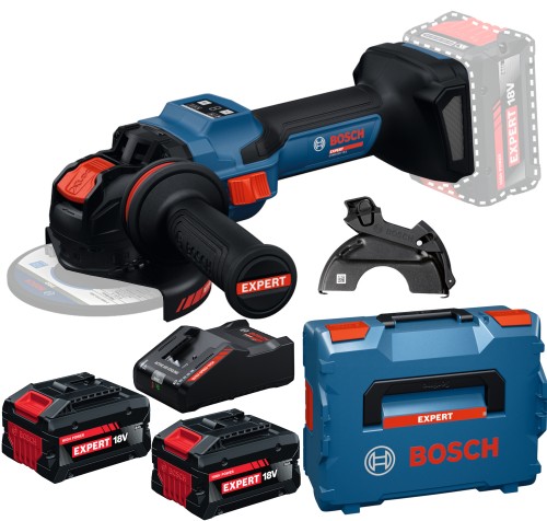 Szlifierka kątowa X-LOCK 18V 125mm 2x8Ah L-Boxx Bosch EXPERT EXWX18V-15S