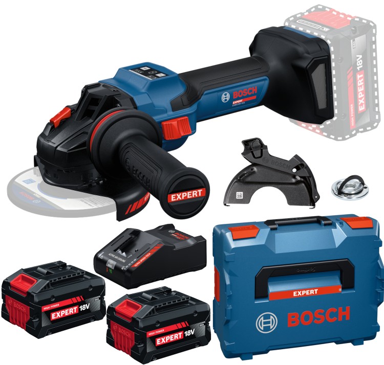 Szlifierka kątowa 18V 125mm 2x8Ah L-Boxx Bosch EXPERT EXWS18V-15S