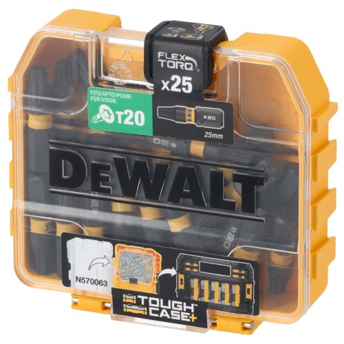 DEWALT DT70557T Końcówki udarowe T20 Tough Case+