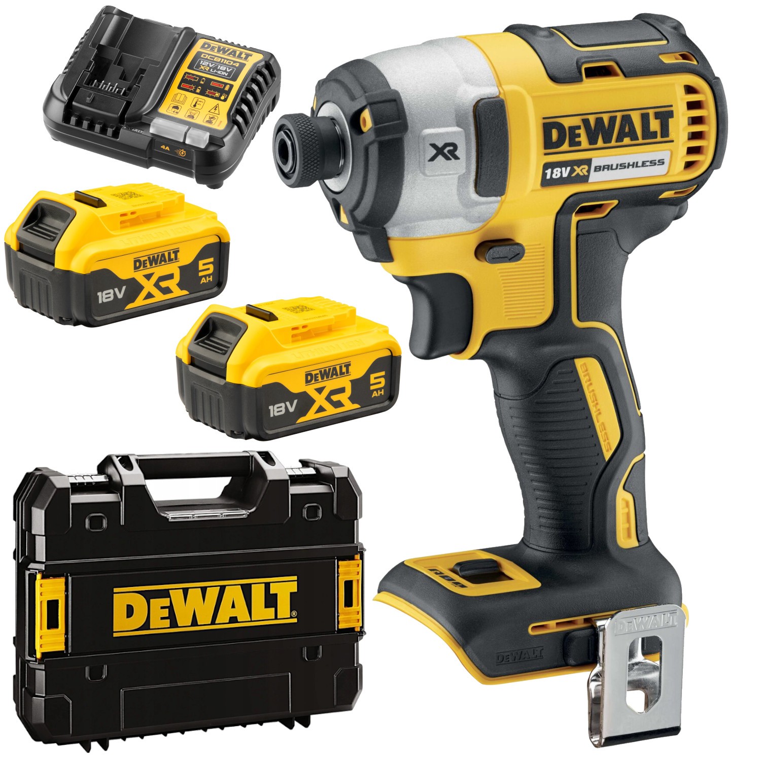 Zakrętarka udarowa 18V 205Nm 2x 5Ah ład walizka DeWALT DCF887