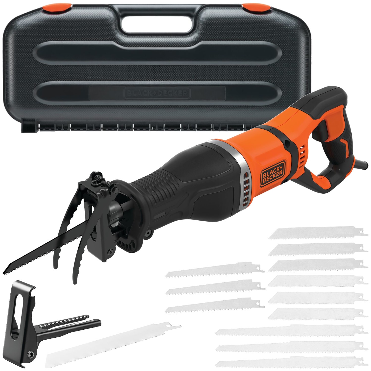 Pilarka szablowa 750W Black Decker BES301K + Brzeszczoty 12szt. TA1055