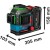 Laser liniowy BOSCH EXPERT EXLL18V-120-33CG wymiary