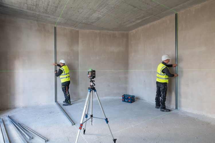 zastosowanie lasera BOSCH EXPERT EXLL18V-120-33CG