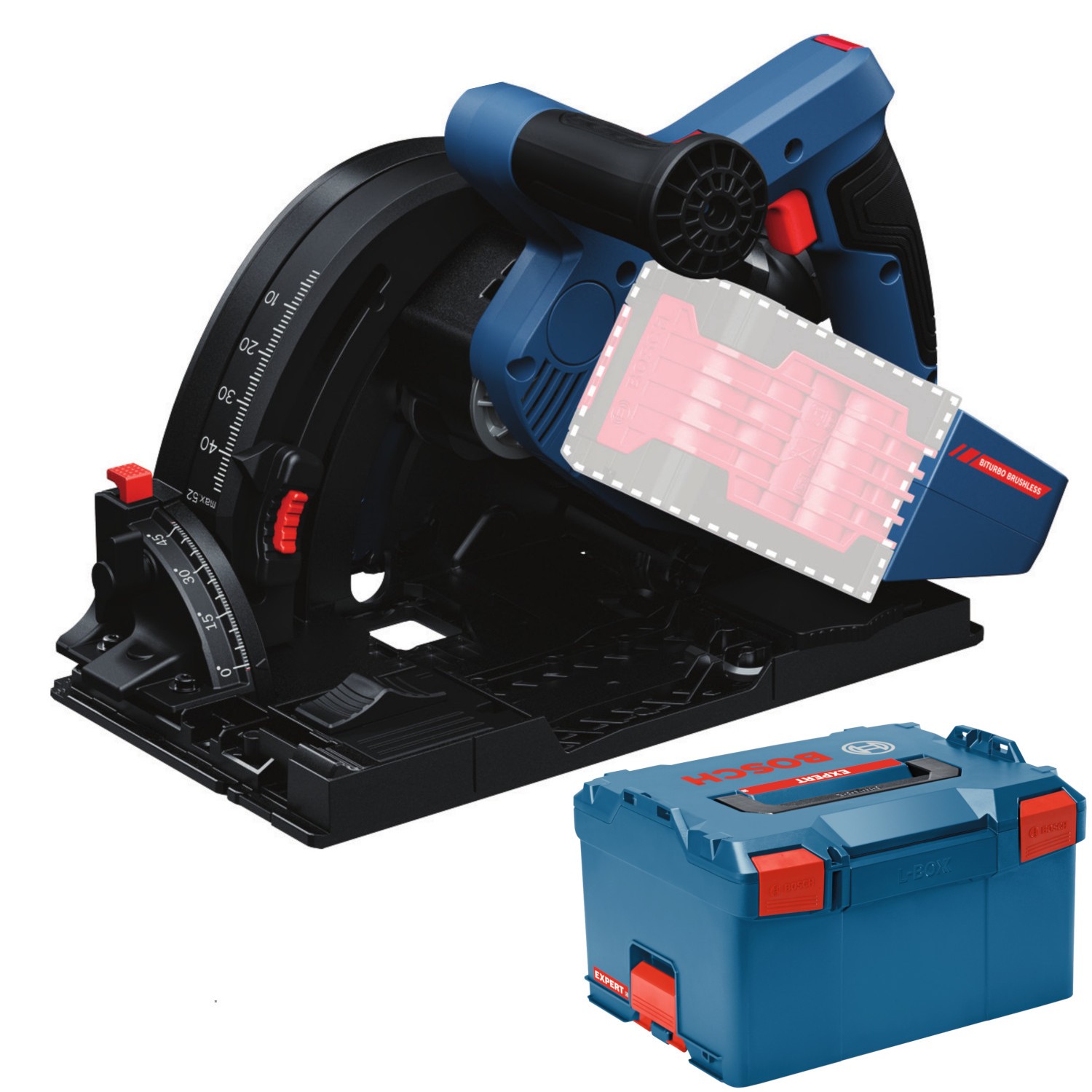 Zagłębiarka akumulatorowa BITURBO 18V L-Boxx 238 Bosch EXPERT EXKT18V-52G