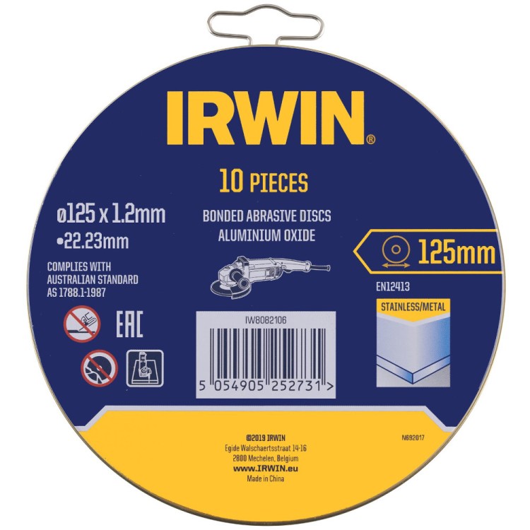 Tarcza szlifierska do cięcia metalu Irwin IW8082106