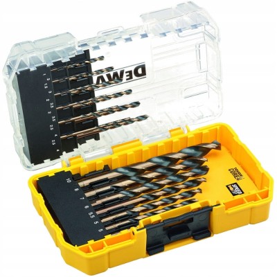 Zestaw wierteł do metalu 1-10mm 19szt. w etui Tough Case DeWALT DT70728