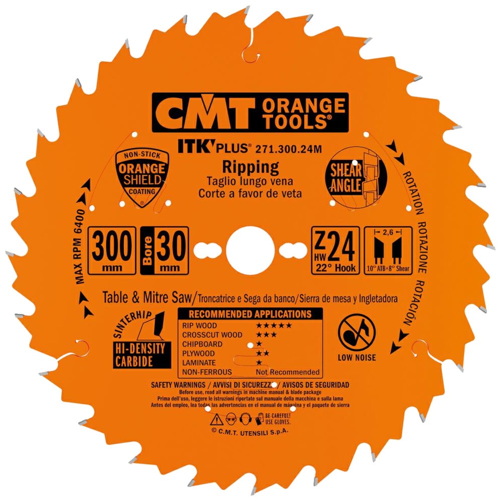 CMT 271.300.24M Tarcza pilarska do drewna, płyt OSB 300x30mm 24z