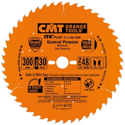 CMT 271.300.48M Tarcza pilarska do drewna, płyt OSB, sklejki 300x30mm 48z