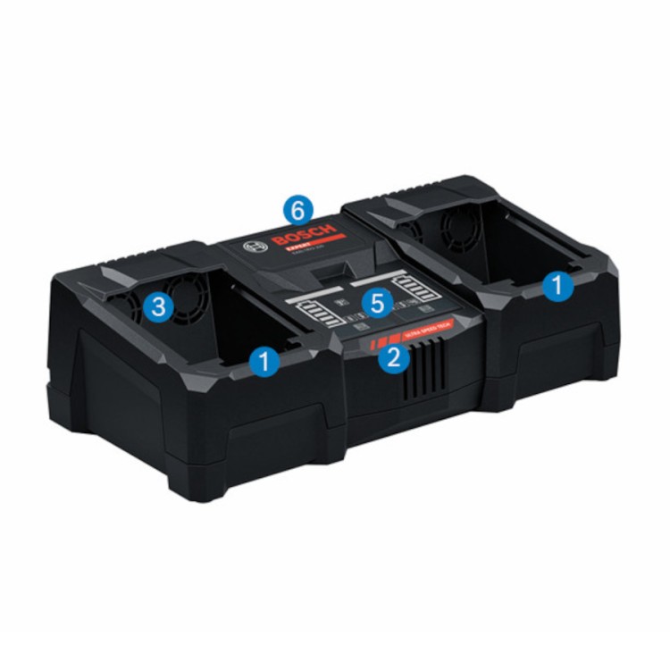 Ładowarka podwójna EXAL18V2-320 do akumulatorów Bosch Expert