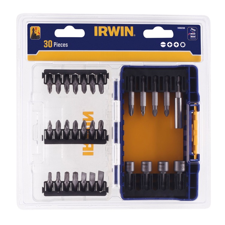Zestaw bitów udarowych PH PZ TORX SL w etui Tough Case 30el Irwin IW6062508