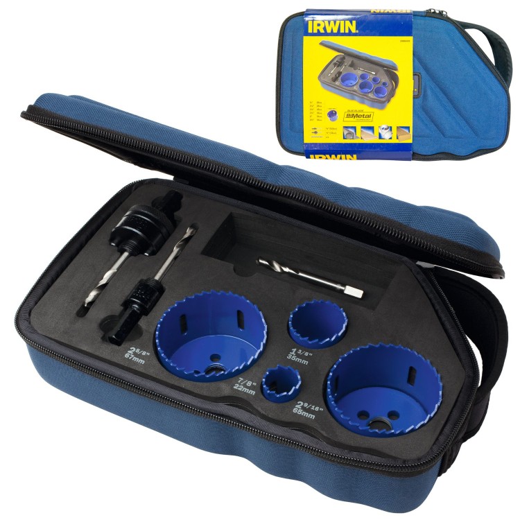 Zestaw otwornic Bi-Metal 600L 22, 29, 35, 44, 51, 64mm akc Irwin 10506439