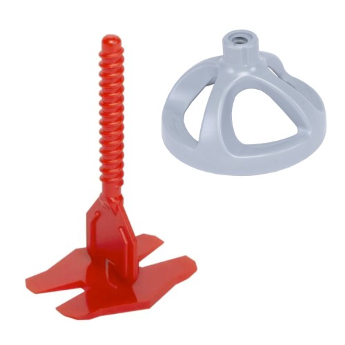 Zestaw do poziomowania płytek CYCLONE LEVEL SYSTEM nakrętka 100szt.+ podstawa 3mm 300szt. Rubi 35965