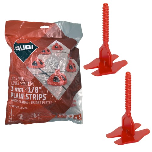 Podstawa do poziomowania płytek 3mm 100szt CYCLONE LEVEL SYSTEM Rubi 35946