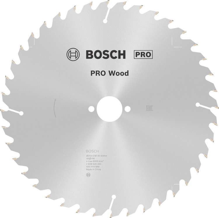 Tarcza pilarska Optiline Wood 254mm 40z Bosch 2608640443