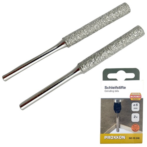 Sztyfty diamentowe do szlifowania 5mm 2szt. Proxxon 28246