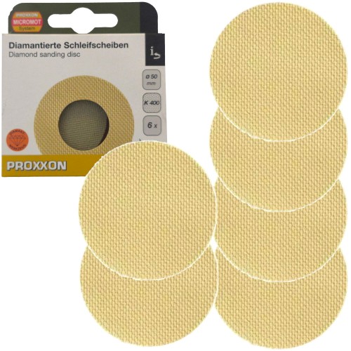 PROXXON 28677 Tarcze ścierne diamentowe 50mm P400 6szt.