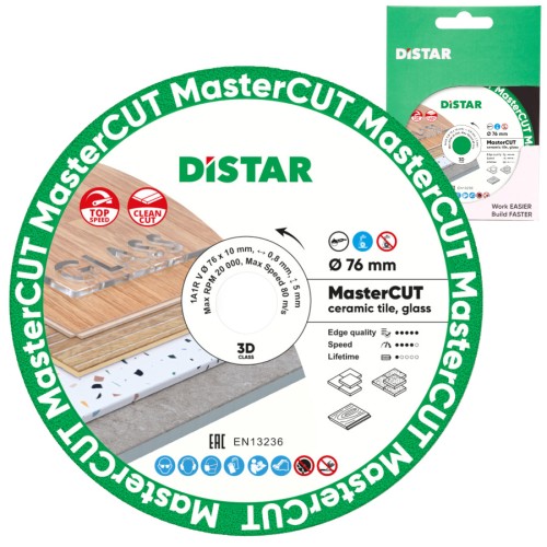 Tarcza diamentowa tnąca 76x10mm 1A1R V MasterCUT DISTAR 87015424052