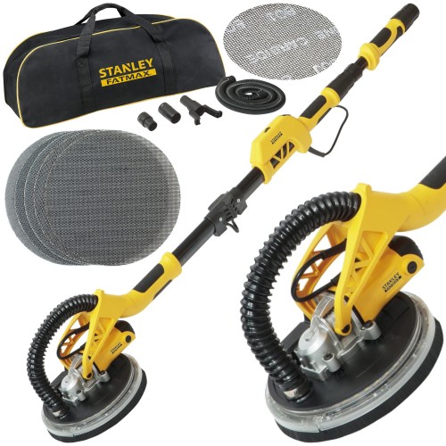 Szlifierka do gipsu 750W 225mm Stanley SFMEE500S + 5x Siatka ścierna