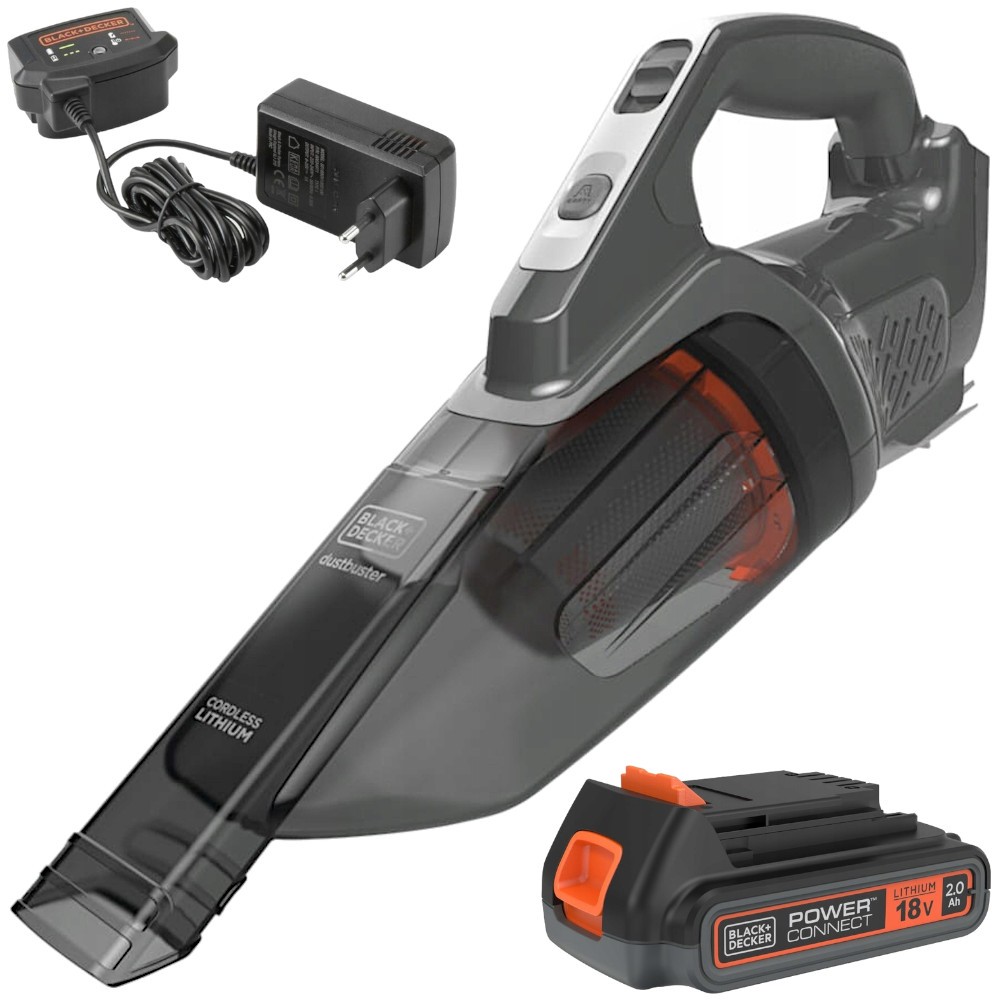 BLACK DECKER Odkurzacz ręczny akumulatorowy 18V 1x 2,0Ah BCHV001