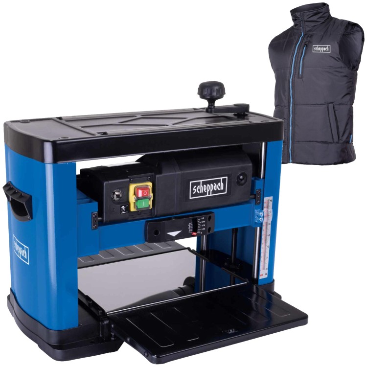 SCHEPPACH Strugarko-grubościówka PLM1800 1500W 152x330mm + GRATIS Bezrękawnik XL