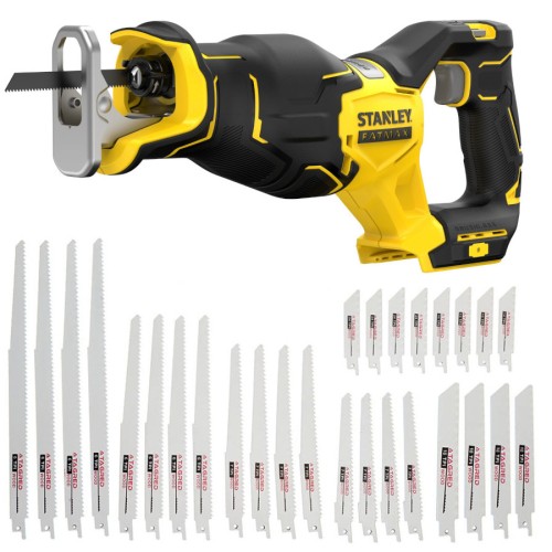 Piła szablowa 18V V20 walizka STANLEY SFMCS310B + brzeszczoty 28szt.