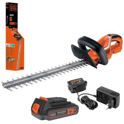 Nożyce do żywopłotu akumulatorowe 18V 45cm 2Ah ład Black Decker GTC1845L20