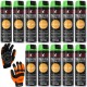 Farba AMPERE TRIG-A-CAP EXTRA Zielony Fluo 12szt. + rękawice robocze