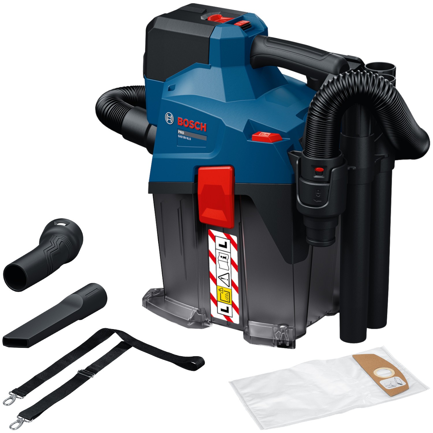 Odkurzacz akumulatorowy 18V klasa L /body/ Bosch PRO GAS18V-6LS