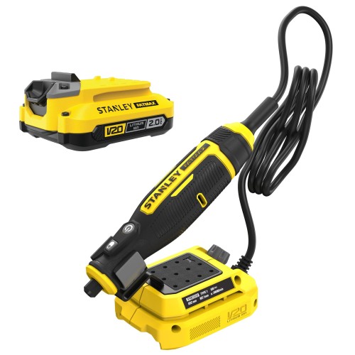 Narzędzie obrotowe mini szlifierka 18V V20 Stanley SFMCE030B + aku 2Ah