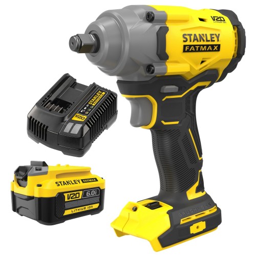 Klucz udarowy 1/2" 373Nm 18V V20 Stanley SFMCF920B + aku 6Ah ład