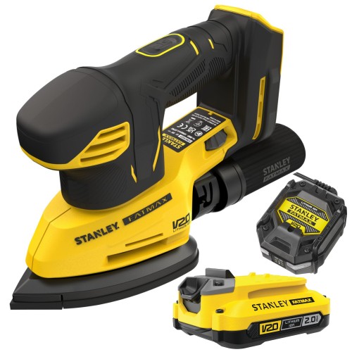 Szlifierka oscylacyjna 135x95mm 18V V20 Stanley SFMCW221B + aku 2Ah ład
