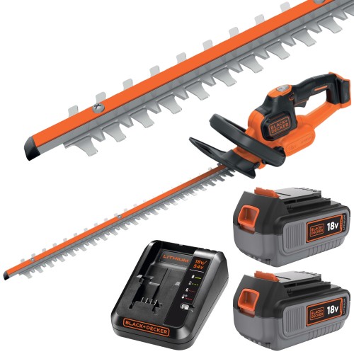 BLACK DECKER Akumulatorowe Nożyce do żywopłotu 18V 45cm 2x 4,0Ah GTC18452