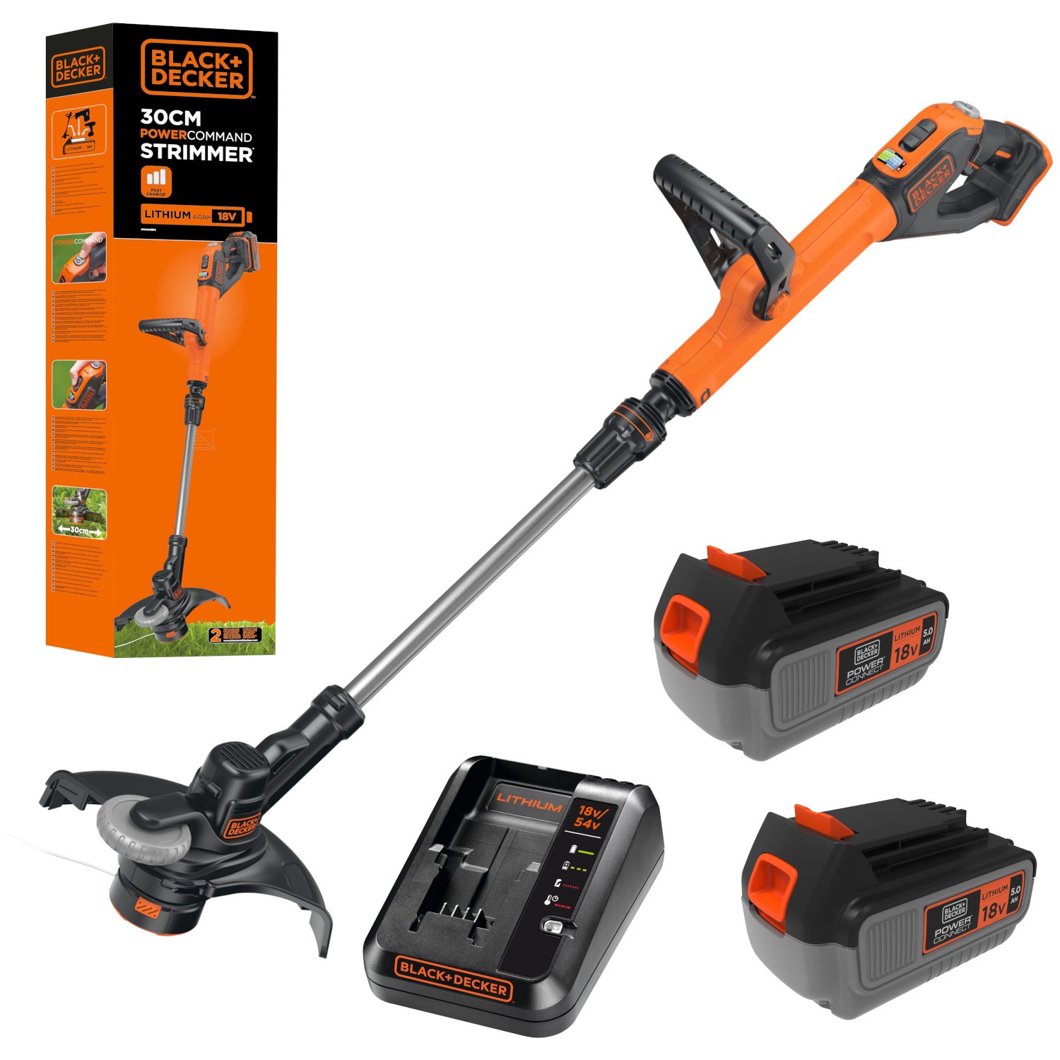 Podkaszarka żyłkowa akumulatorowa Black Decker STC1840 + 2x aku 5Ah + ład