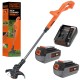 Podkaszarka żyłkowa 18V 25cm Black Decker ST1823 + 2x aku 4Ah + ład