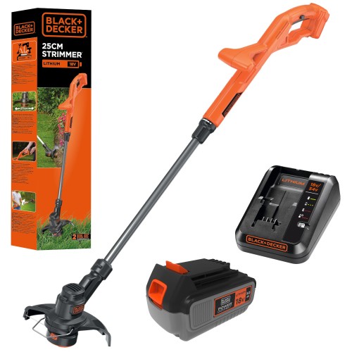 Podkaszarka żyłkowa 18V 25cm Black Decker ST1823 + aku 5Ah + ład