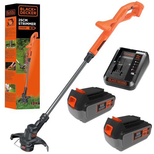 Podkaszarka żyłkowa 18V 25cm Black Decker ST1823 + 2x aku 5Ah + ład