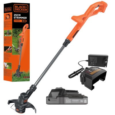 Podkaszarka żyłkowa 18V 25cm Black Decker ST1823 + aku 2Ah + ład