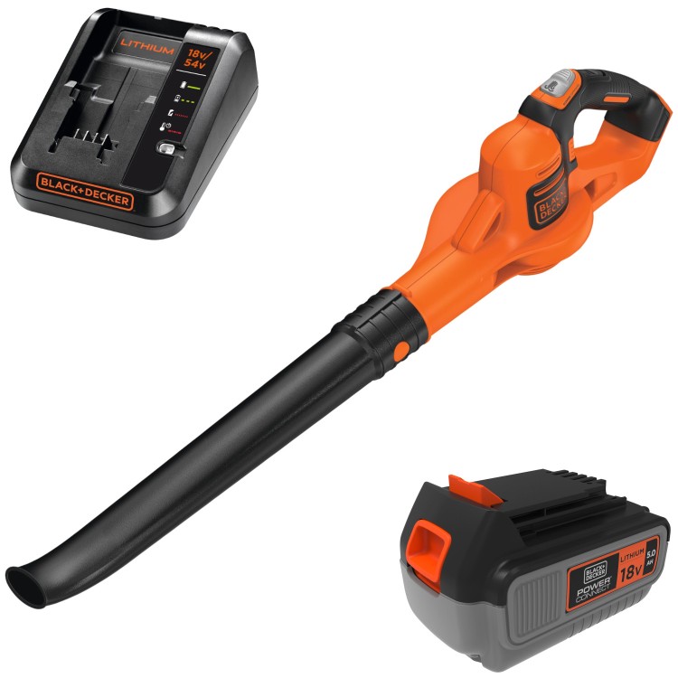 Dmuchawa ogrodowa akumulatorowa 18V 1x 5,0Ah Black Decker GWC1820