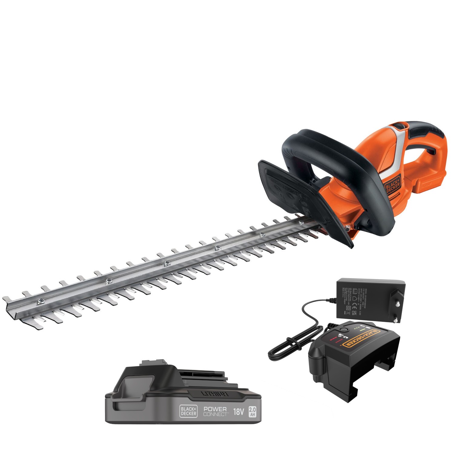 Nożyce do żywopłotu 18V 45cm Black Decker GTC1845 + aku 2Ah + ład