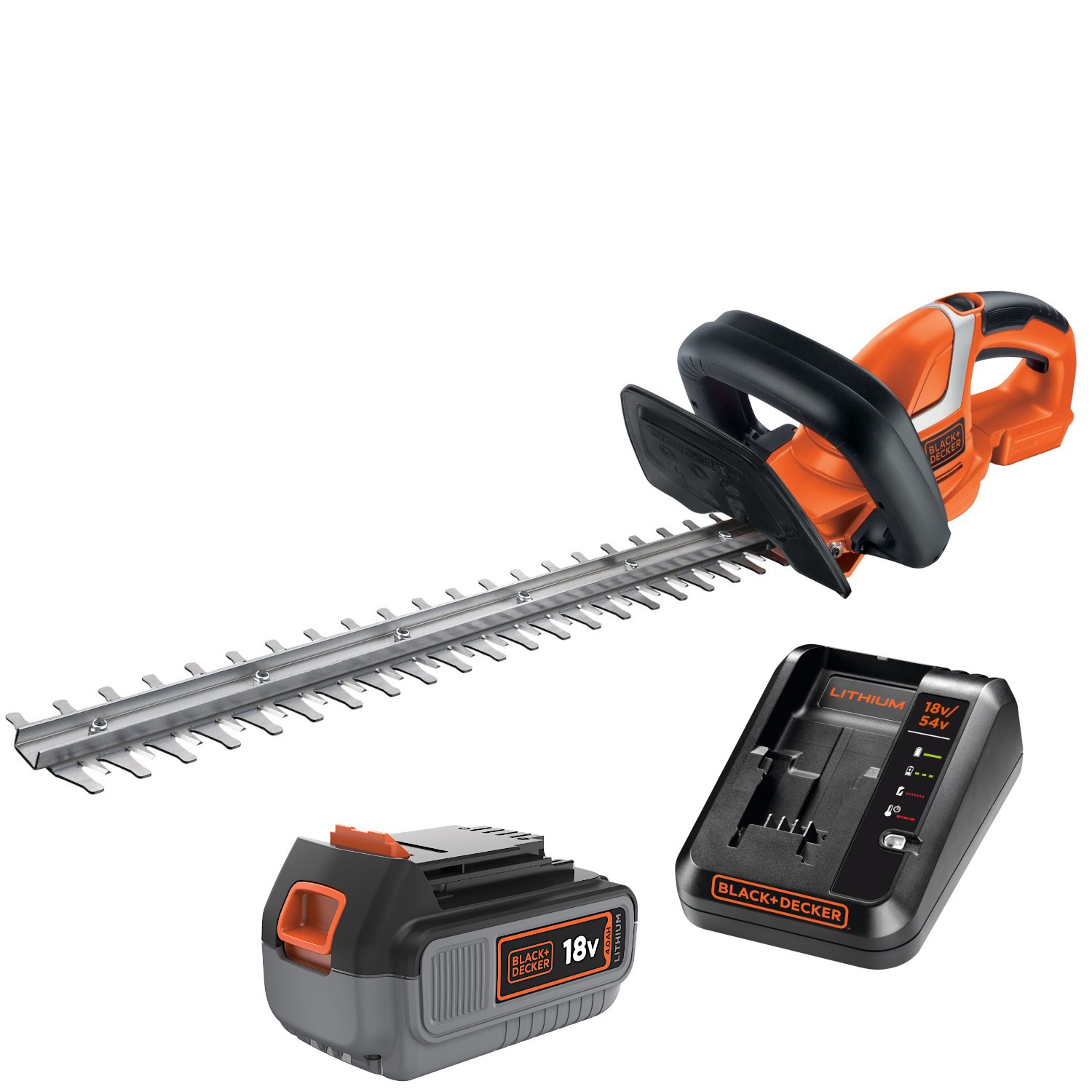 Nożyce do żywopłotu 18V 45cm Black Decker GTC1845 + aku 4Ah + ład