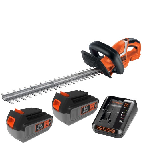 Nożyce do żywopłotu 18V 45cm Black Decker GTC1845 + 2x aku 5Ah + ład