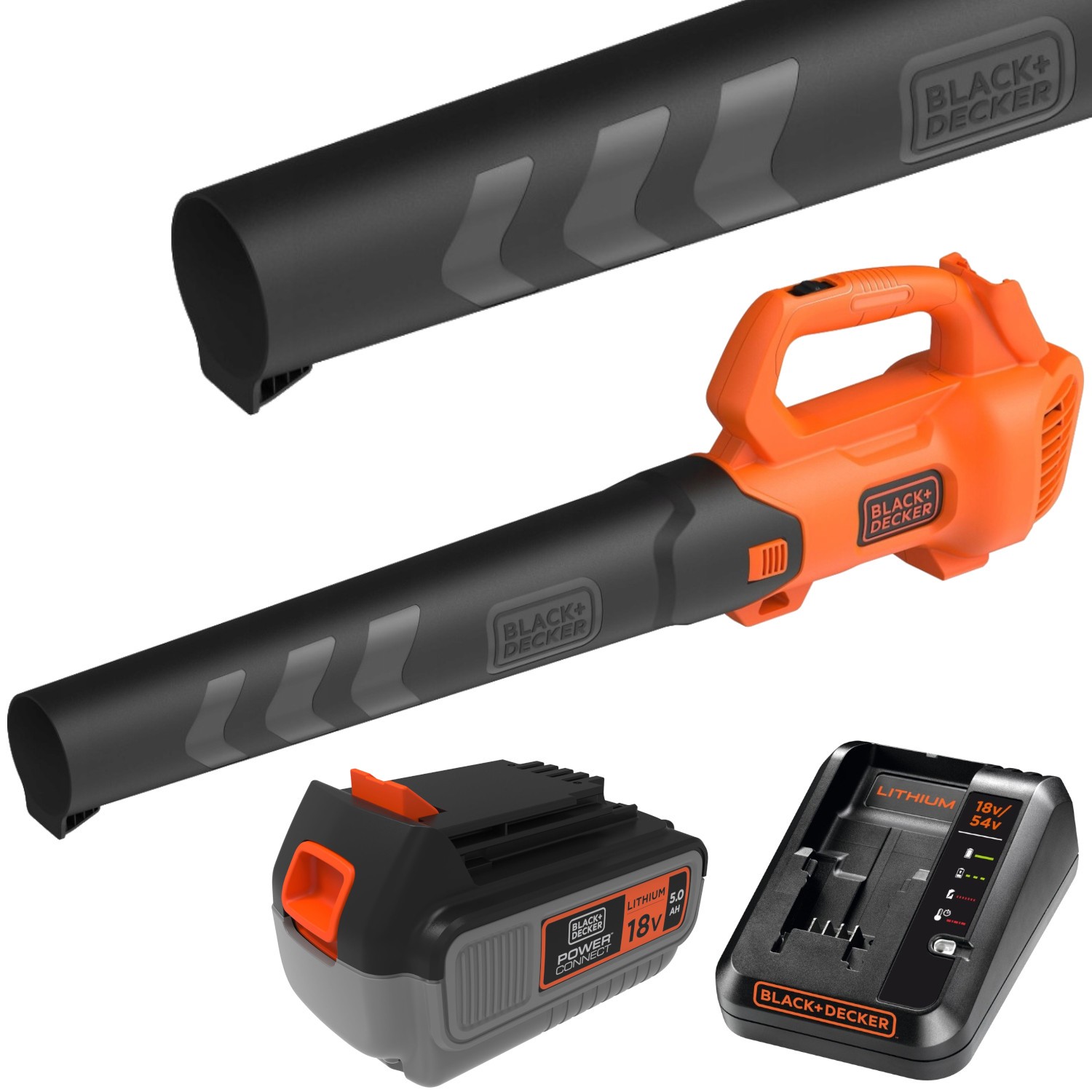 BLACK DECKER Dmuchawa ogrodowa 18V do liści BCBL200 1x 5,0Ah