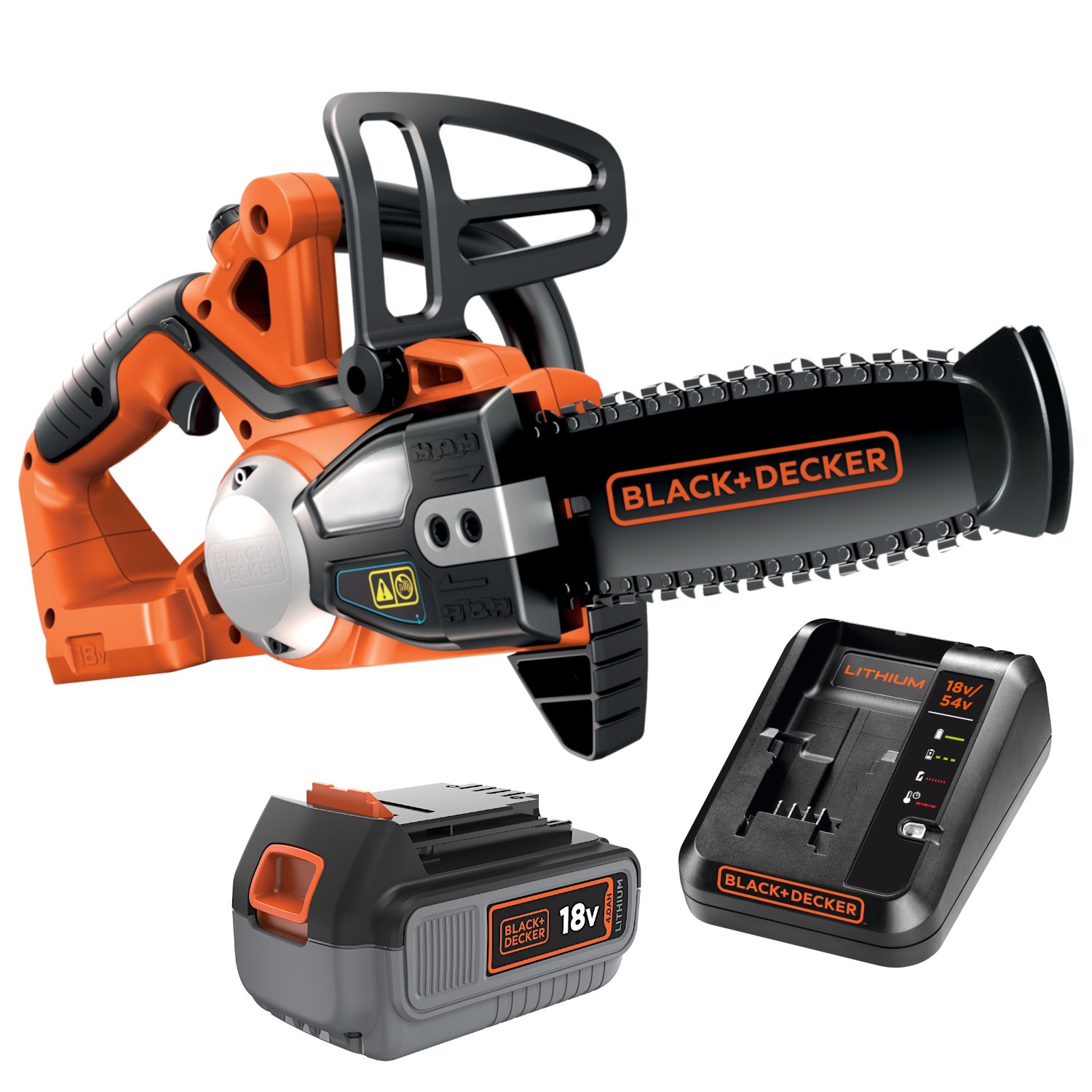 Piła łańcuchowa akumulatorowa 18V 20cm Black Decker GKC1820 + aku 4Ah + ład
