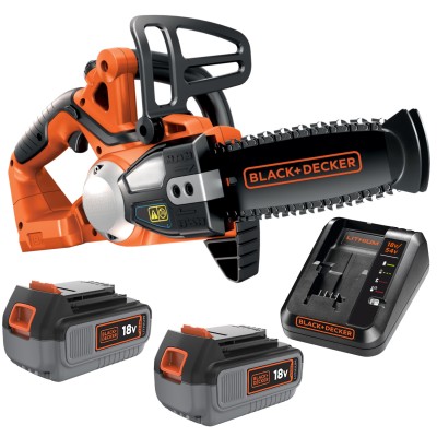Piła łańcuchowa akumulatorowa 18V 20cm Black Decker GKC1820 + 2x aku 4Ah + ład