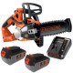 Piła łańcuchowa akumulatorowa 18V 20cm Black Decker GKC1820 + 2x aku 5Ah + ład