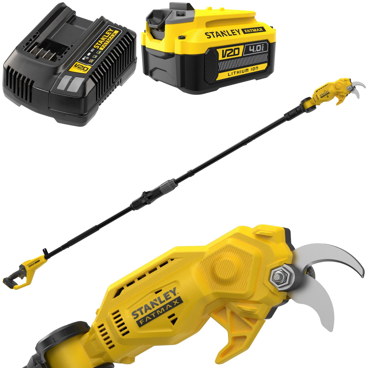 Sekator na wysięgniku 2,4m 18V Stanley FatMax V20 SFMCPP632 1x 4,0Ah
