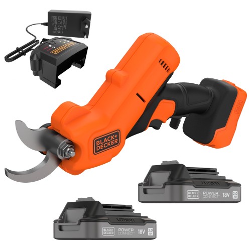 Sekator akumulatorowy 18V 25mm BLACK DECKER BCPP18B + 2x aku 2Ah + ład