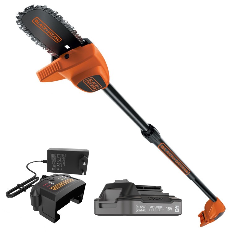 Piła łańcuchowa do gałęzi na wysięgniku 18V BLACK DECKER GPC1820B + aku 2Ah + ład